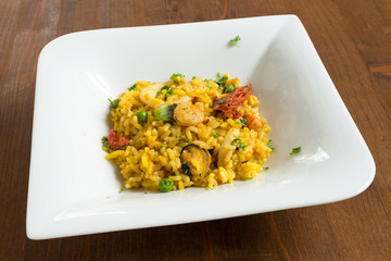 Paella de Marisco, cucina spagnola