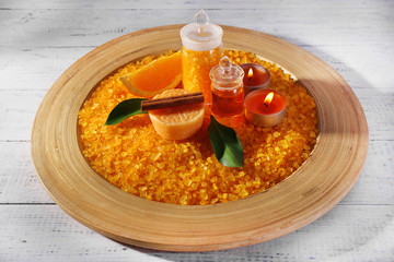 Spa still life with candle light