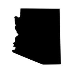map of the U.S. state of Arizona - obrazy, fototapety, plakaty