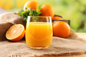 Glass of orange juice
