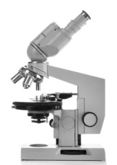 Microscope isolated on white