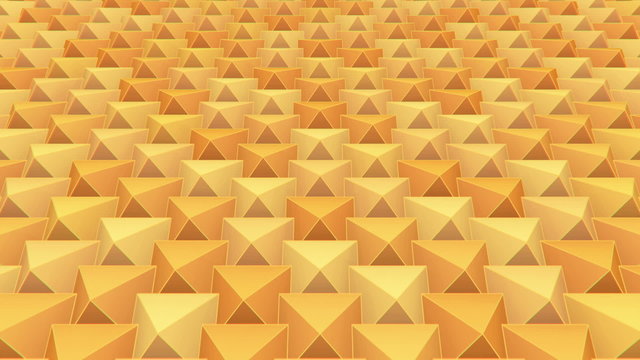 3D Looping Background - Elastic pyramid grid