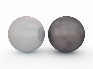 Pearls - black and white