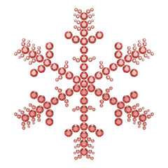 雪の結晶と宝石