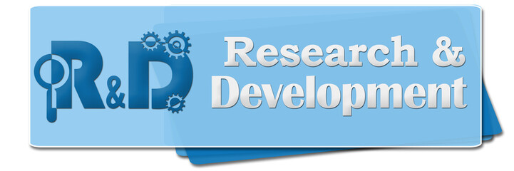 R And D - Research And Development Blue Side Squares