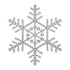 雪の結晶と宝石