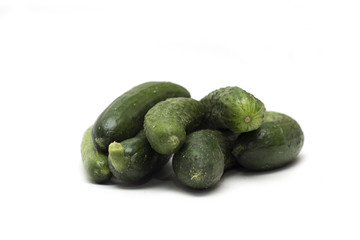 Fresh green cucumber. Photo.
