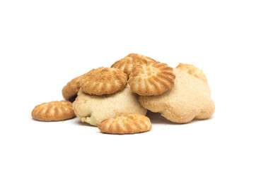 Tea time - different tea biscuits. Photo.