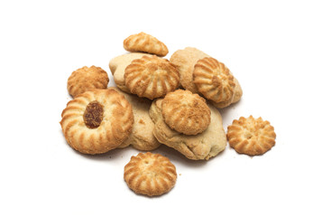 Tea time - different tea biscuits. Photo.