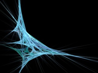 Light blue net abstract fractal effect light background