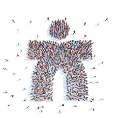 People in the form of man.