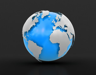 3d Globe (clipping path included)