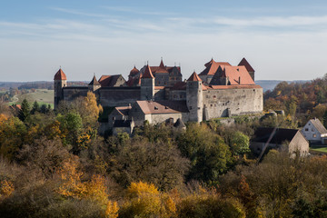 Fototapeta na wymiar Castle Harburg in bavaria, Germany