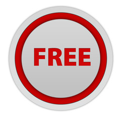 free circular icon on white background