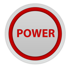 power circular icon on white background