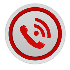 calls circular icon on white background