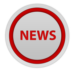 News circular icon on white background