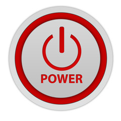 power circular icon on white background