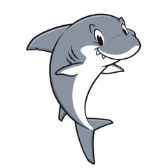 Obraz premium Cartoon Friendly Shark