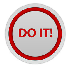 Do it circular icon on white background