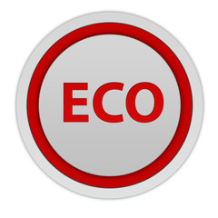 eco circular icon on white background
