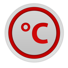 Celsius circular icon on white background