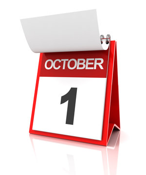 First of October calendar