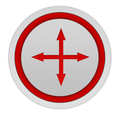 Arrow  circular icon on white background