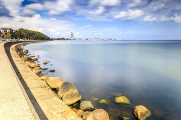 Fototapeta premium Baltic shore in Gdynia, Poland