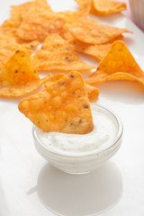 Chip in white sauce