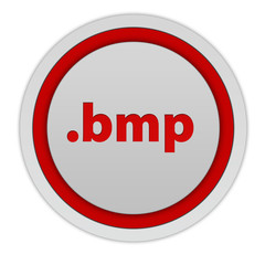 .bmp circular icon on white background