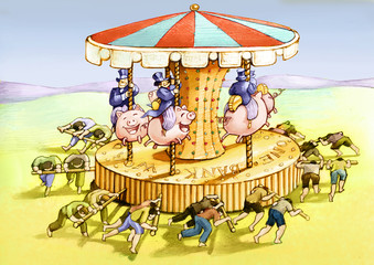 Obraz premium Carousel Money