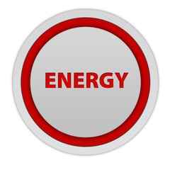 Energy circular icon on white background