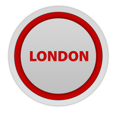 London circular icon on white background