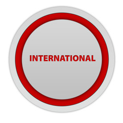 International circular icon on white background
