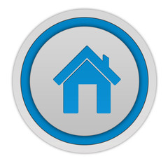 home circular icon on white background
