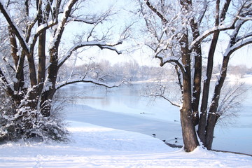 Winterlandschaft am See