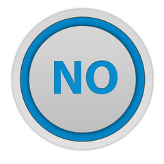 no circular icon on white background