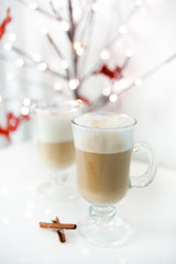 Two latte for Christmas breakfast