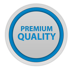 Premium quality circular icon on white background