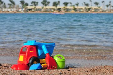 toys on the beach