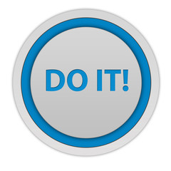 Do it circular icon on white background