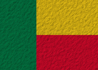 Benin flag stone