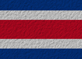 Costa Rica flag stone