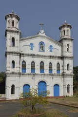 Fototapeta na wymiar Kirche in Goa, Indien