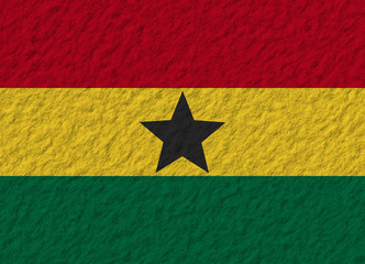 Ghana flag stone