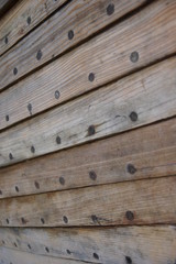 Schiffswand aus Holz 2