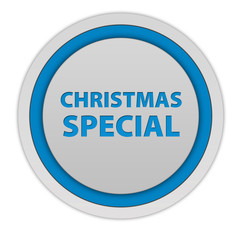 Christmas special circular icon on white background