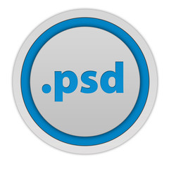 .psd circular icon on white background