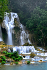 Obraz premium Wodospad Kuang Si, Luang prabang, Laos